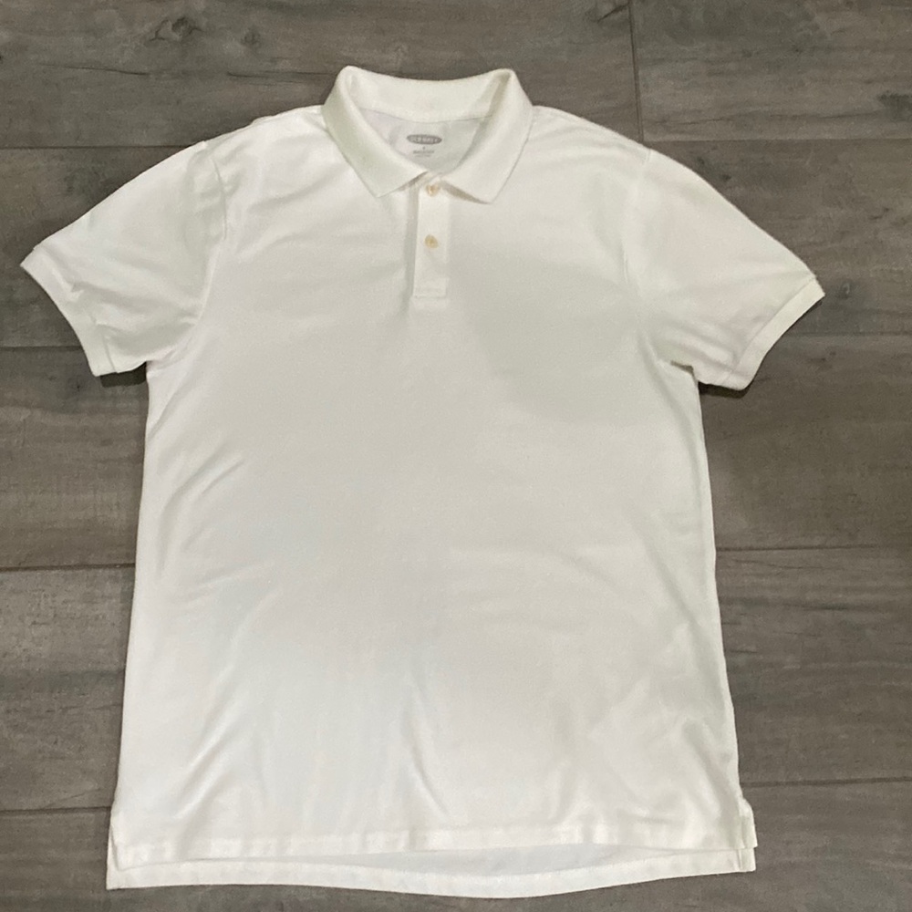 Old Navy White size Medium short sleeve polo shirt